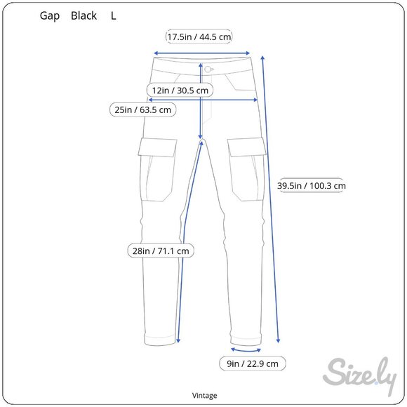 Gap Vintage Mens Black Cargo Baggy Paratrooper Drawstring Waist Parachute Pants - Picture 8 of 9